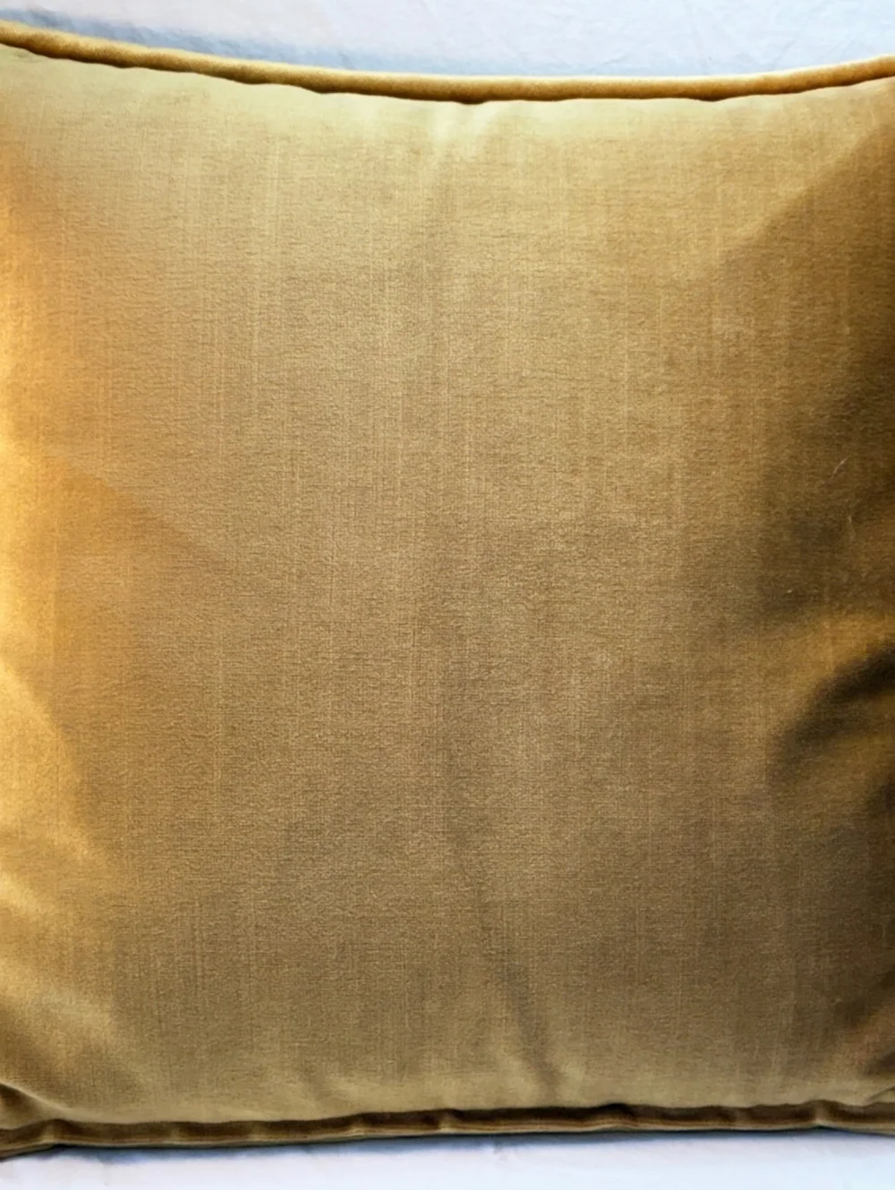Gold Velvet vintage Throw Pillow
